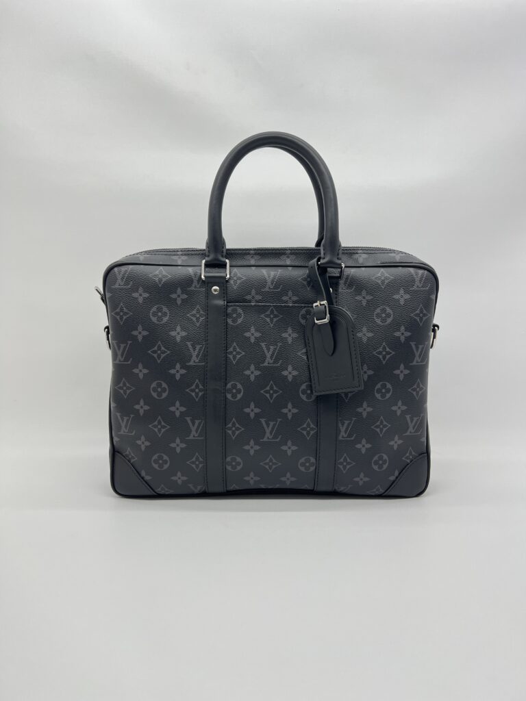 Louis Vuitton Porte Documents Voyage Monogram Eclipse SHW