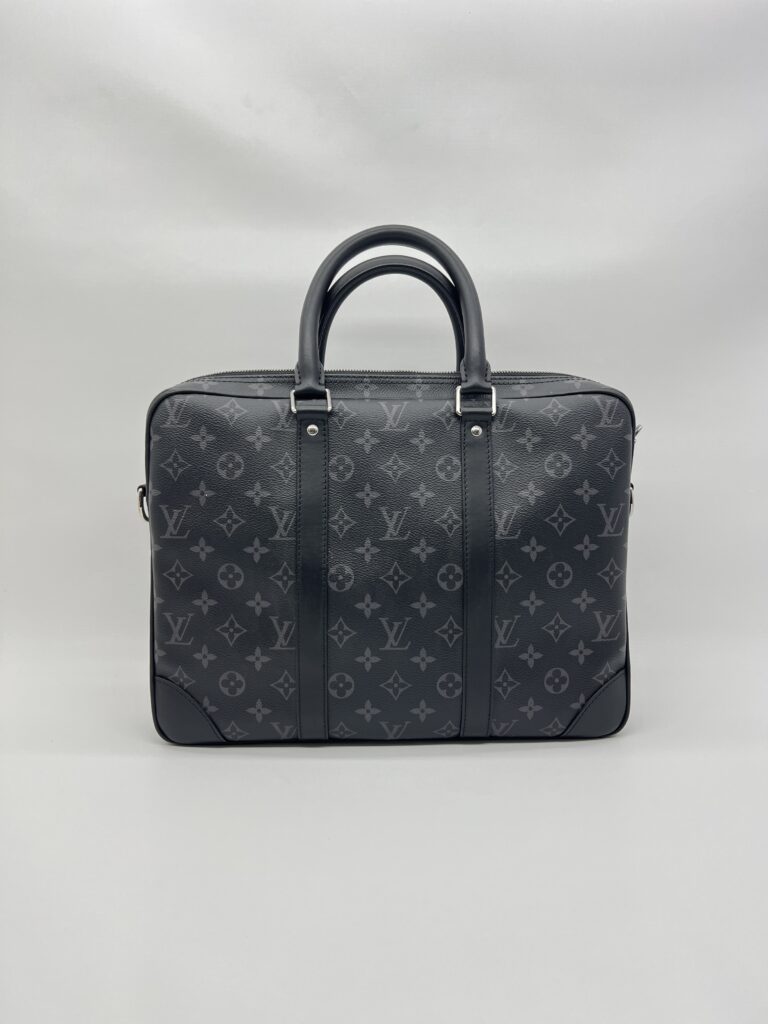 Louis Vuitton Porte Documents Voyage Monogram Eclipse SHW