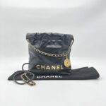 Chanel C22 Mini Lambskin Black GHW