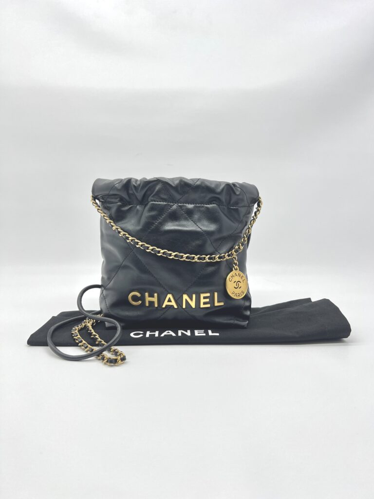 Chanel C22 Mini Lambskin Black GHW