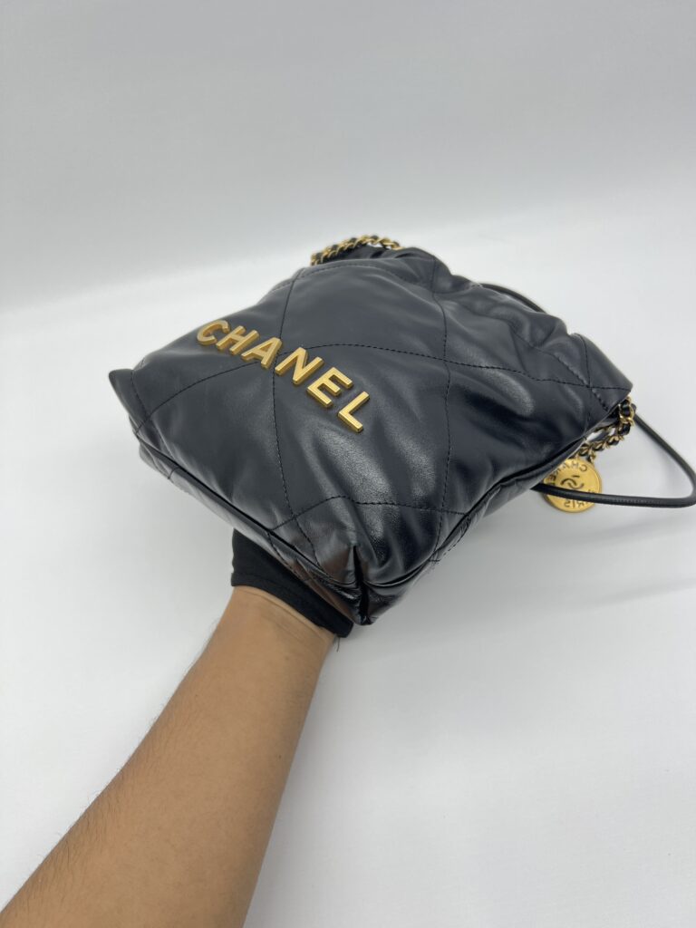 Chanel C22 Mini Lambskin Black GHW