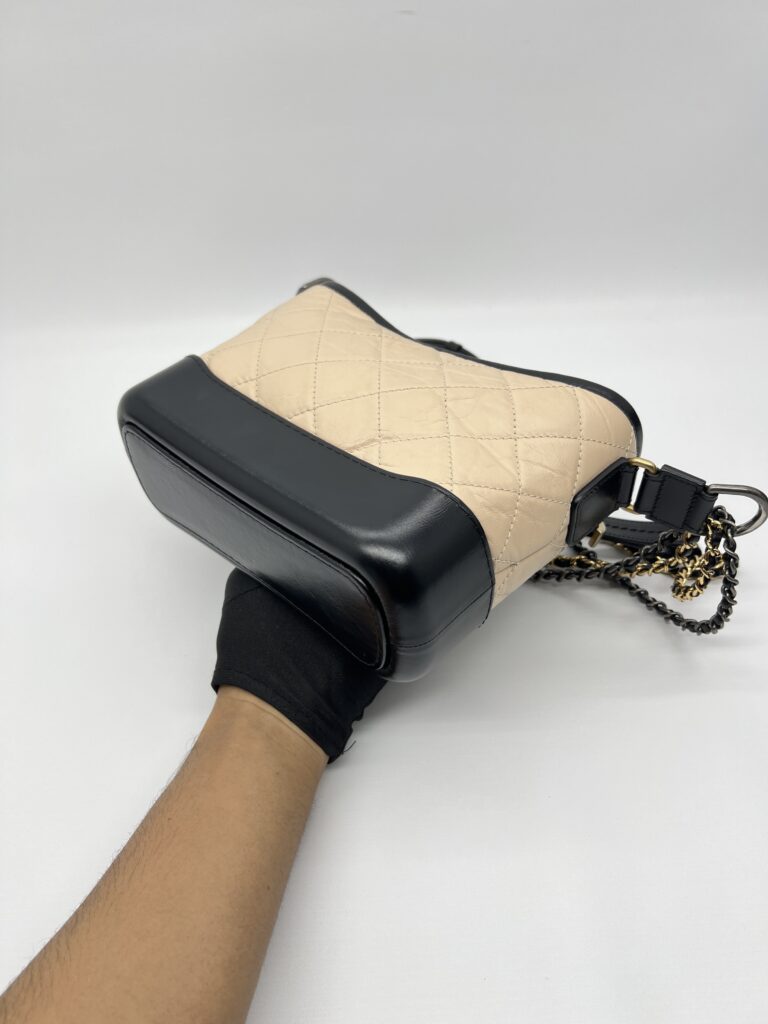 Chanel Gabrielle Small Beige Black