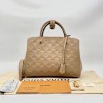 Louis Vuitton Montaigne MM Monogram Empreinte Dune GHW