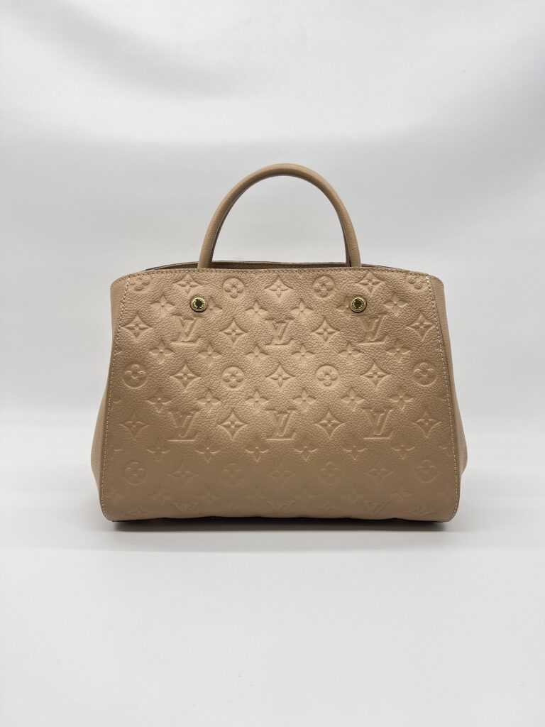 Louis Vuitton Montaigne MM Monogram Empreinte Dune GHW