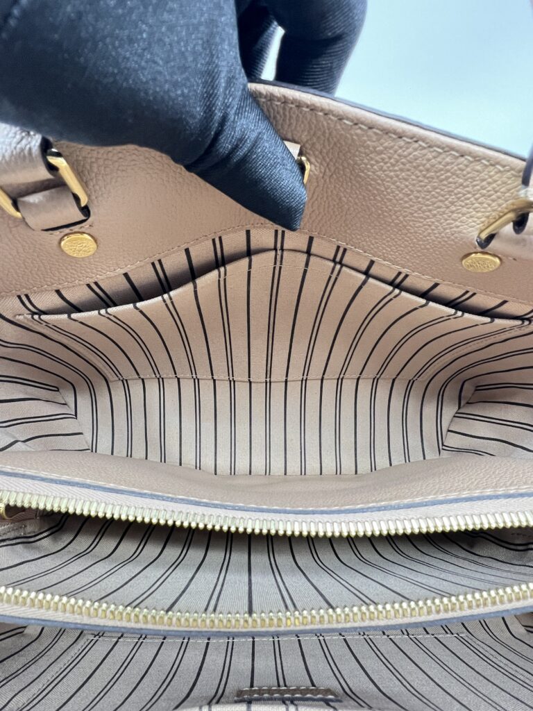Louis Vuitton Montaigne MM Monogram Empreinte Dune GHW