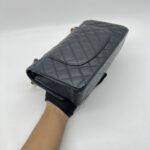 Chanel Medium Classic  D Flap Caviar Navy GHW