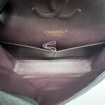 Chanel Medium Classic  D Flap Caviar Navy GHW