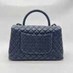 Chanel Coco Handle Large Caviar Navy RHW