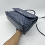 Chanel Coco Handle Large Caviar Navy RHW