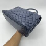 Chanel Coco Handle Large Caviar Navy RHW