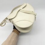 Dior Saddle Medium Leather All White Matte