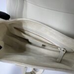 Dior Saddle Medium Leather All White Matte