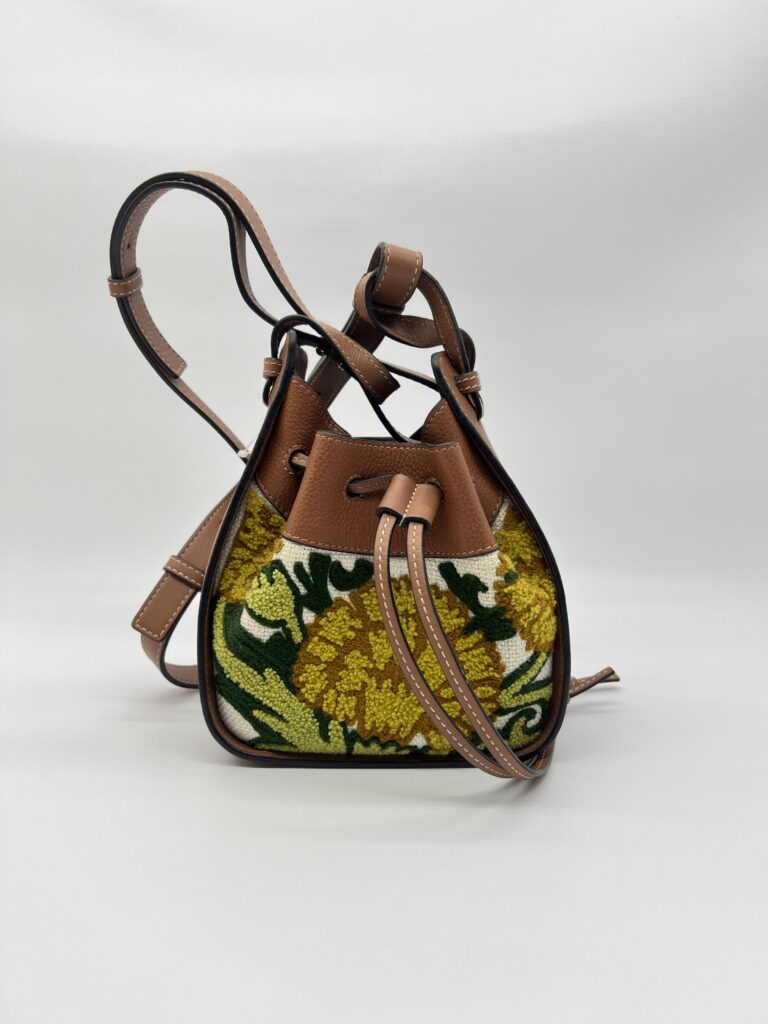 Loewe Hammock Mini Embroidered Tan