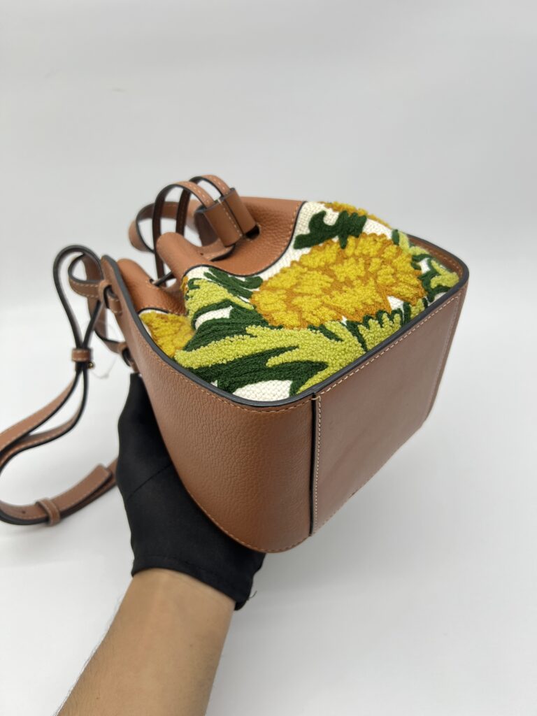 Loewe Hammock Mini Embroidered Tan
