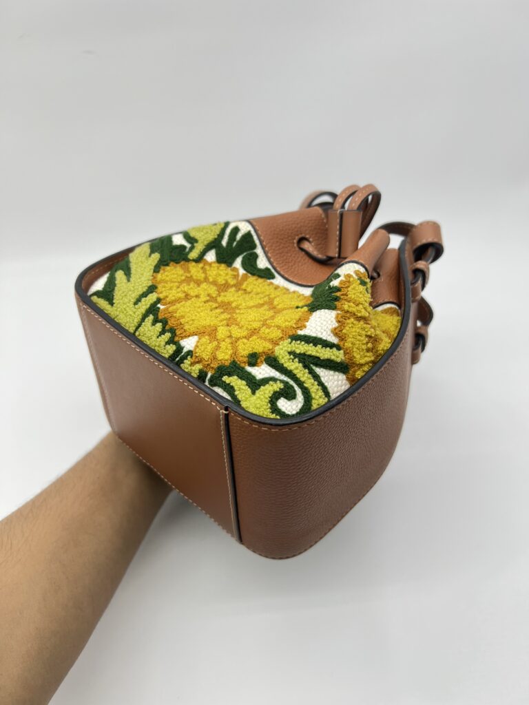 Loewe Hammock Mini Embroidered Tan