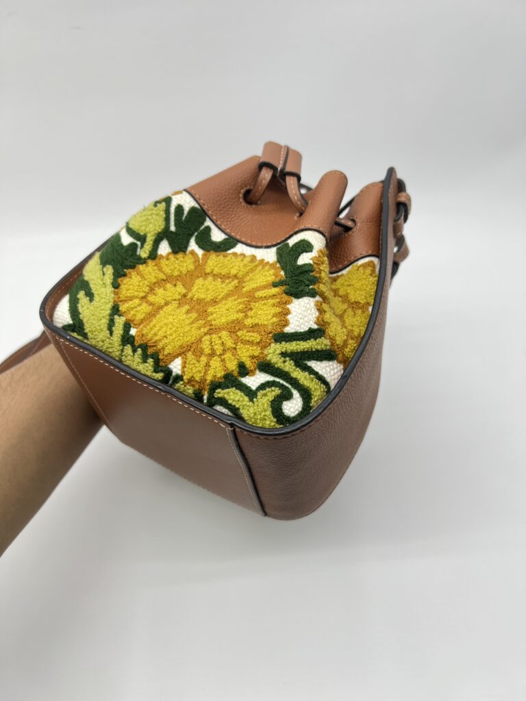 Loewe Hammock Mini Embroidered Tan