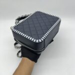 Chanel Filigree Vanity Caviar Black Navy White SHW