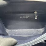 Chanel Filigree Vanity Caviar Black Navy White SHW