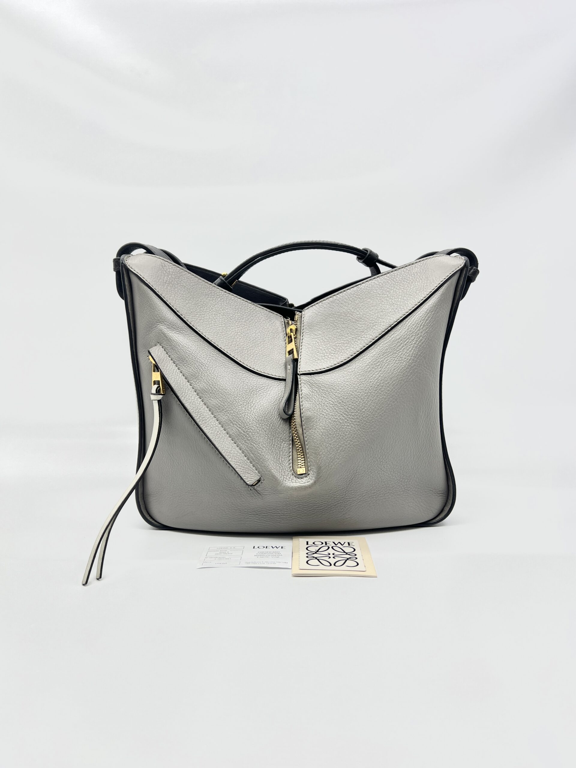 Loewe Small Hammock Bag Multicolour Grey Black GHW