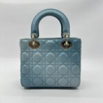 Dior Lady Dior Small Lambskin Cloud Blue GHW
