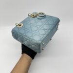 Dior Lady Dior Small Lambskin Cloud Blue GHW