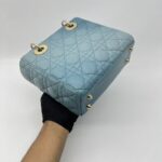 Dior Lady Dior Small Lambskin Cloud Blue GHW