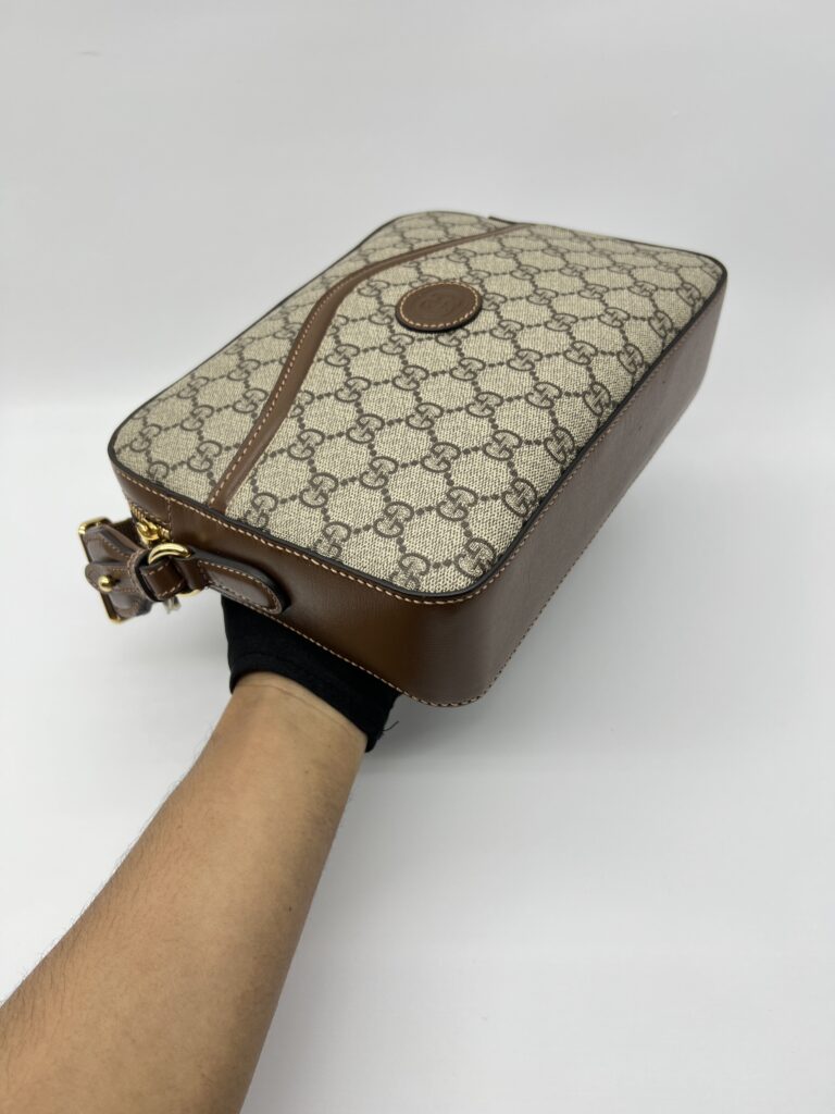 Gucci Messenger Interlocking GG Supreme Brown GHW
