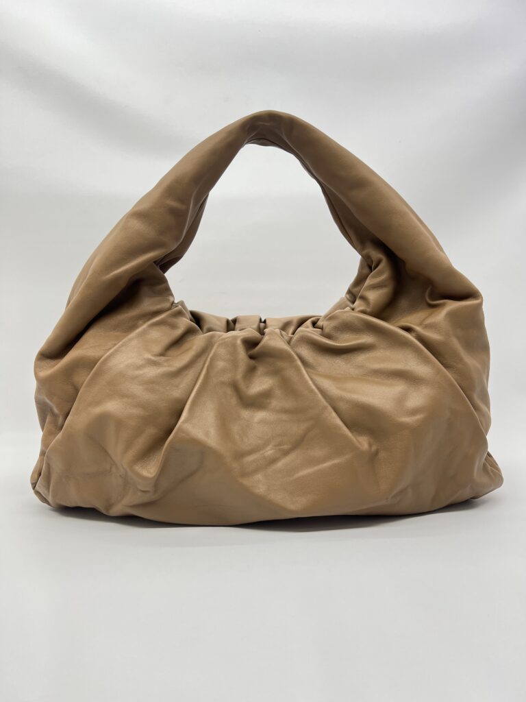 Bottega Veneta The Shoulder Pouch Bag Camel Leather