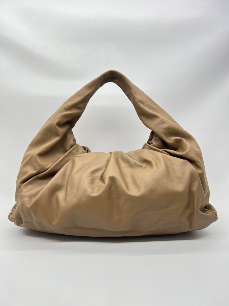 Bottega Veneta The Shoulder Pouch Bag Camel Leather