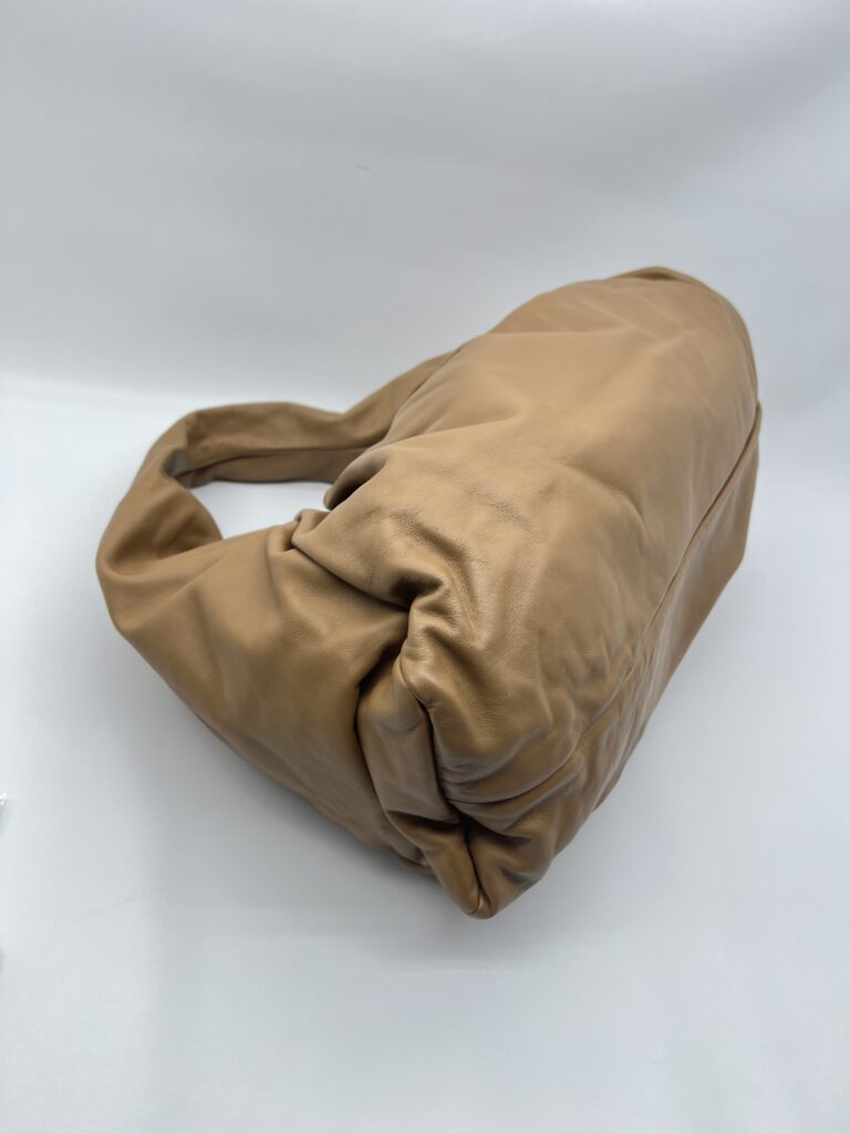 Bottega Veneta The Shoulder Pouch Bag Camel Leather