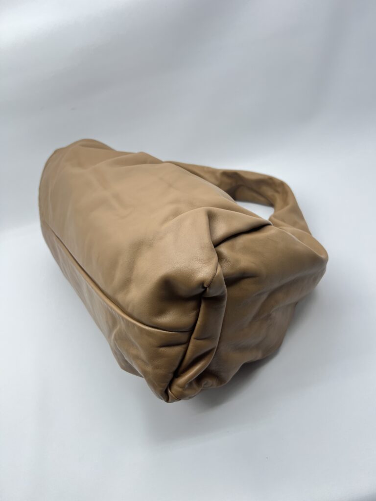 Bottega Veneta The Shoulder Pouch Bag Camel Leather