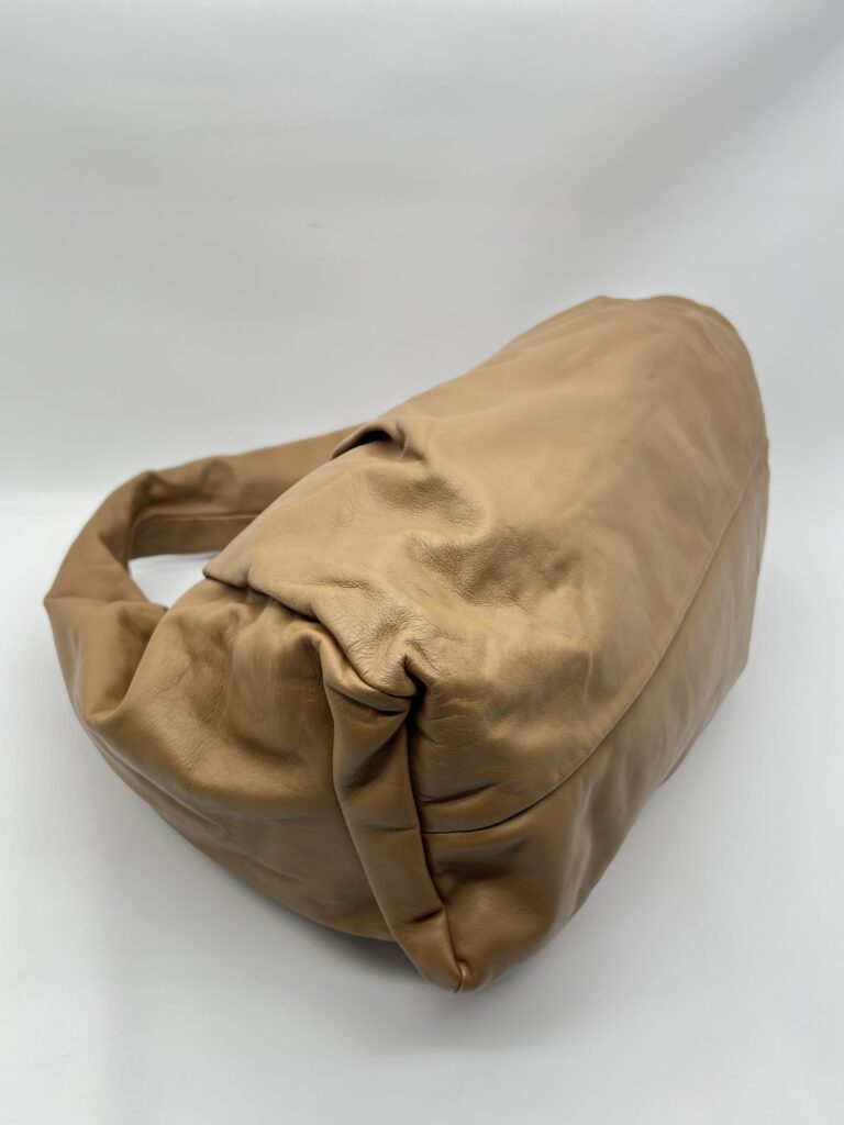 Bottega Veneta The Shoulder Pouch Bag Camel Leather