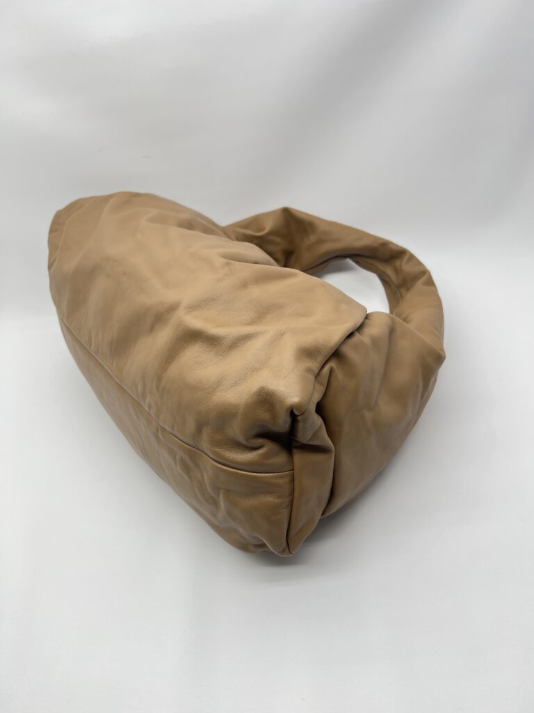 Bottega Veneta The Shoulder Pouch Bag Camel Leather