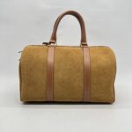 Celine Boston Suede Brown GHW