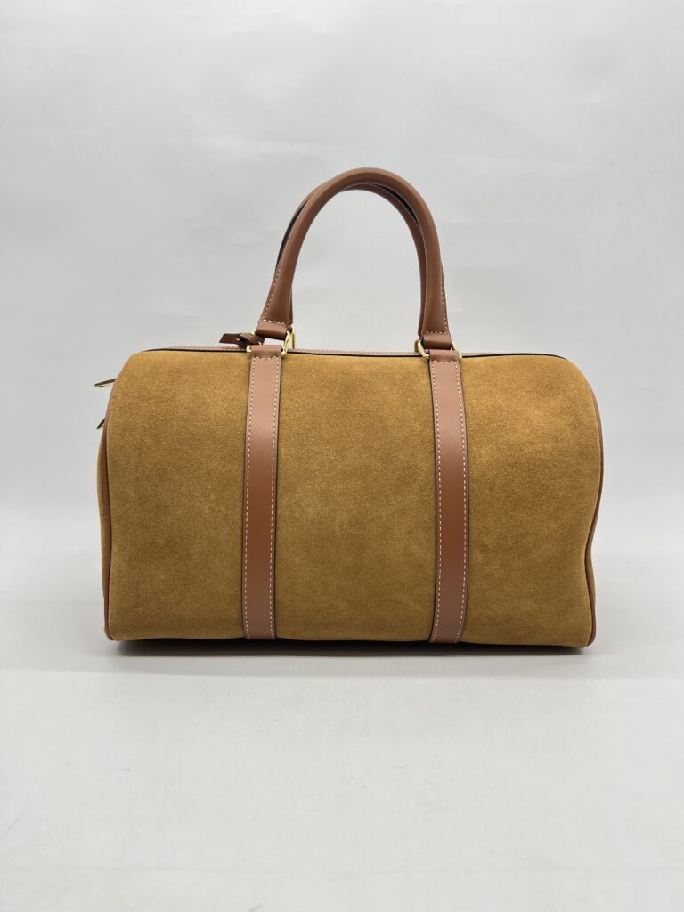 Celine Boston Suede Brown GHW