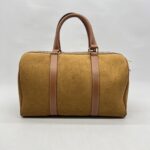 Celine Boston Suede Brown GHW
