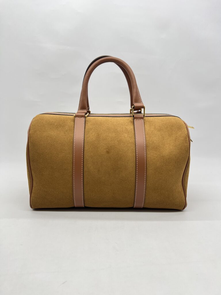 Celine Boston Suede Brown GHW