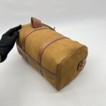 Celine Boston Suede Brown GHW
