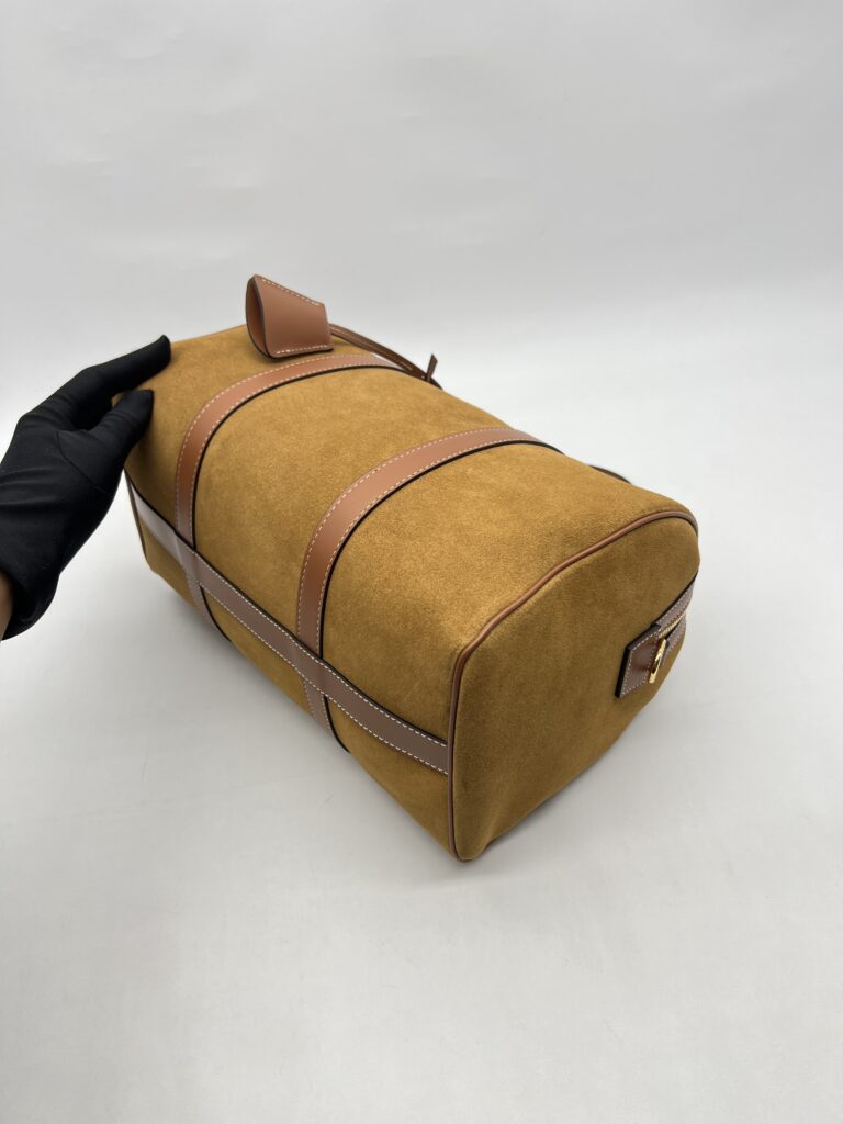 Celine Boston Suede Brown GHW