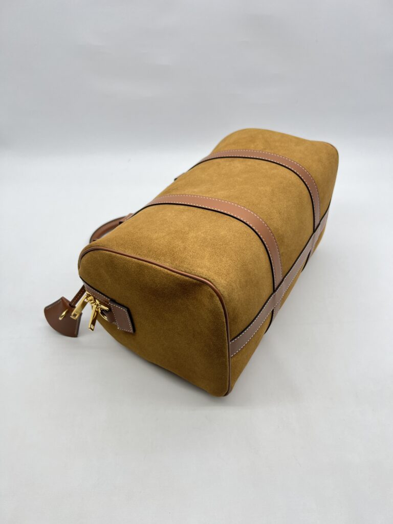 Celine Boston Suede Brown GHW