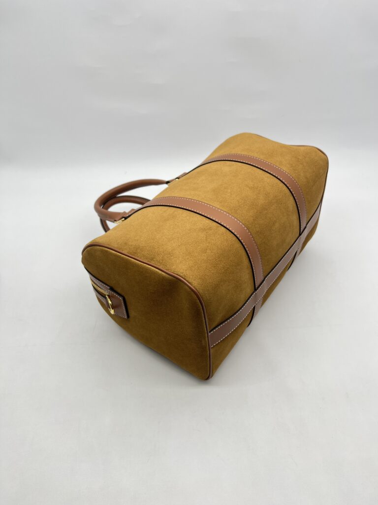 Celine Boston Suede Brown GHW