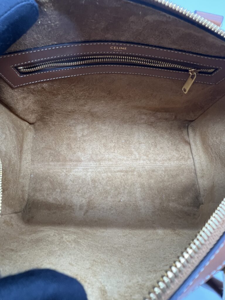 Celine Boston Suede Brown GHW