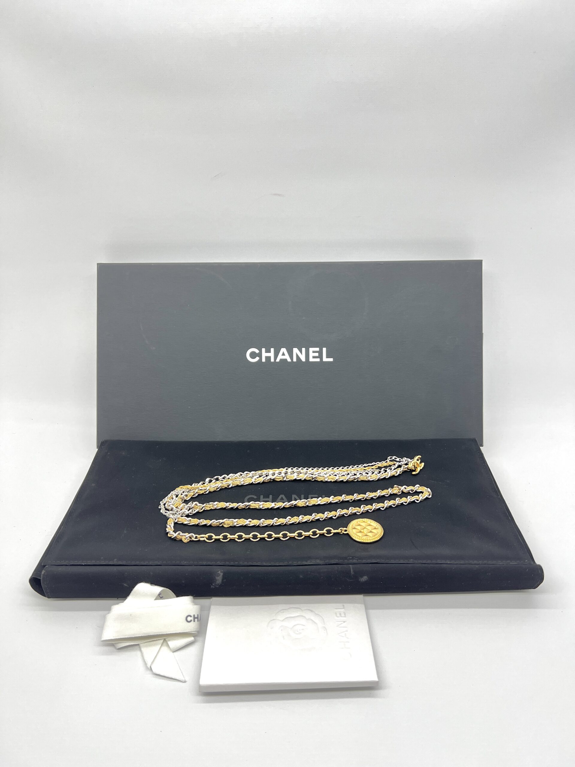 Chanel Belt Gold Silver