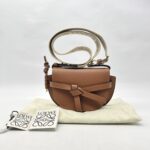 Loewe Gate Dual Mini Brown Tan GHW