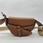 Loewe Gate Dual Mini Brown Tan GHW