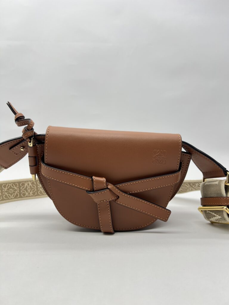 Loewe Gate Dual Mini Brown Tan GHW