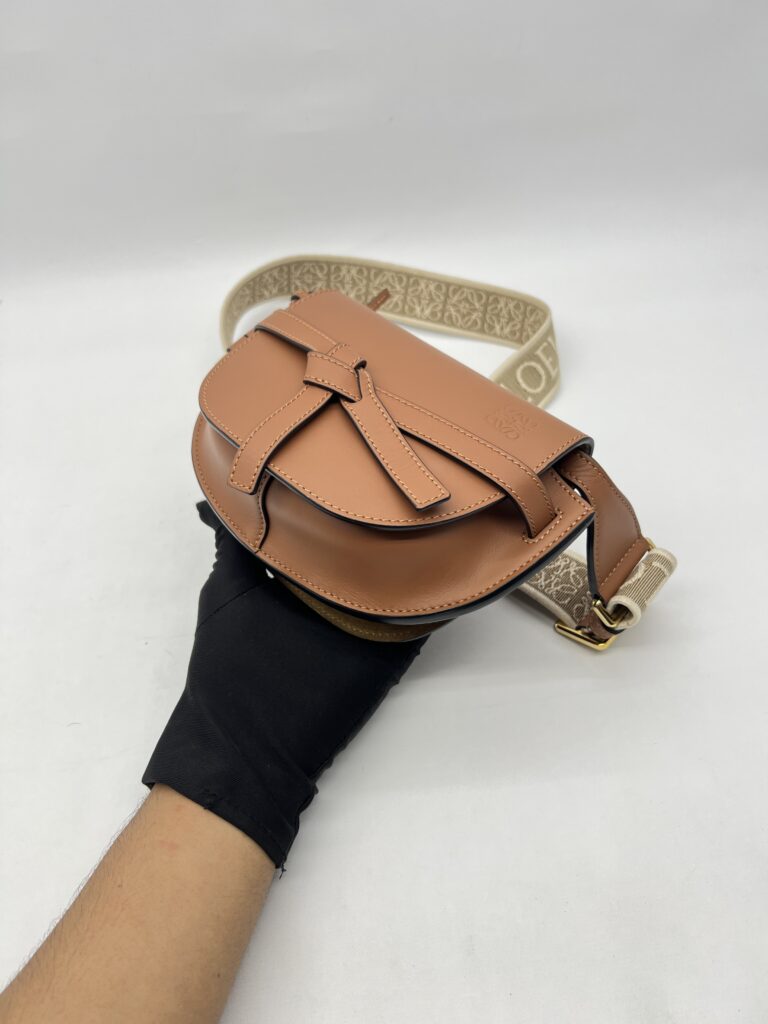 Loewe Gate Dual Mini Brown Tan GHW
