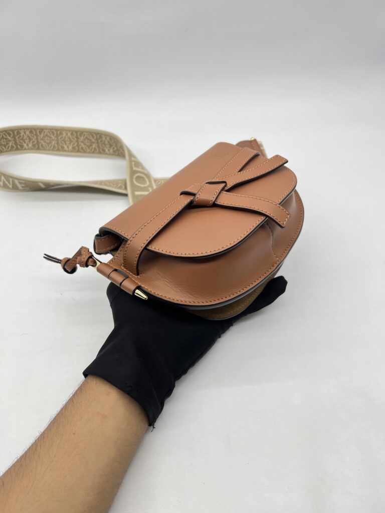 Loewe Gate Dual Mini Brown Tan GHW