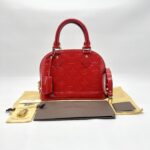 Louis Vuitton Alma BB Red Monogram Vernis GHW