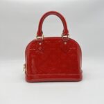 Louis Vuitton Alma BB Red Monogram Vernis GHW